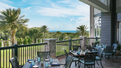 Outdoor dining area