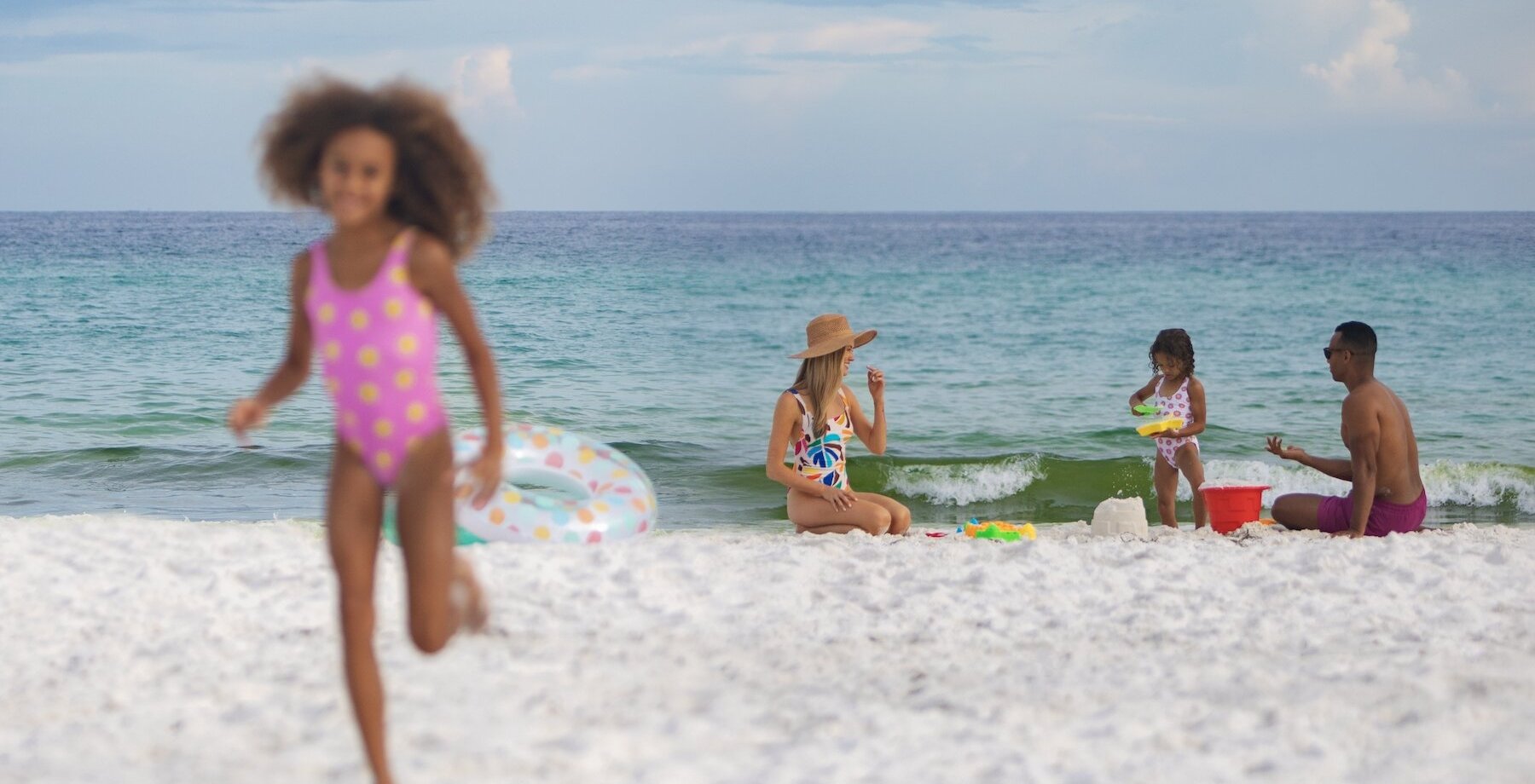 Kids playing in sand