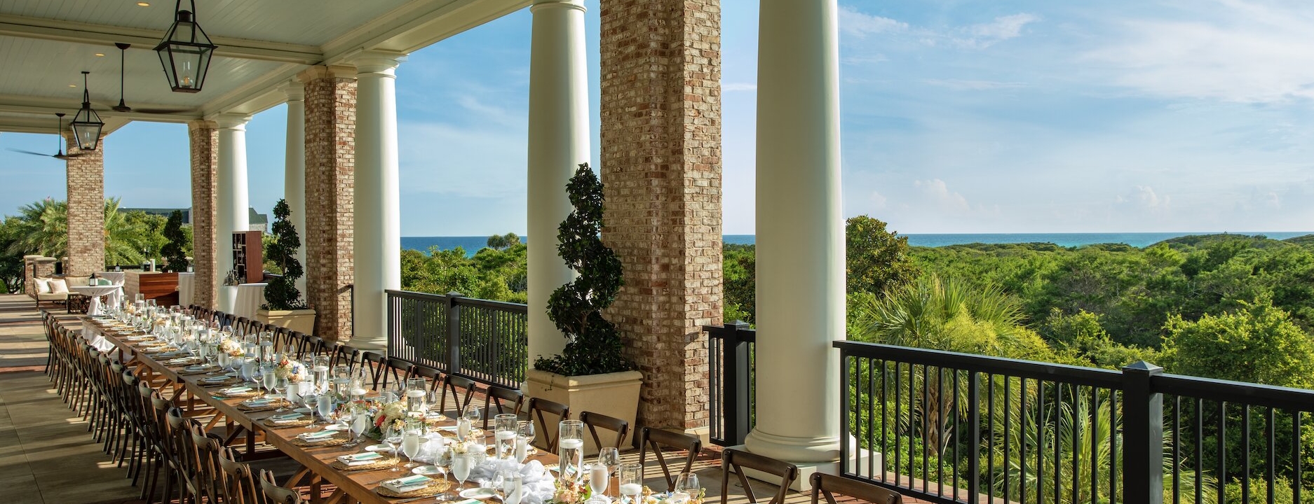 Outdoor dining table