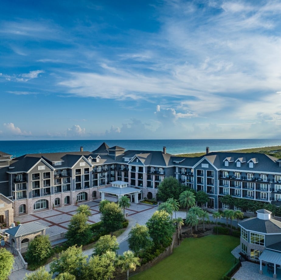 Exterior shot of hotel