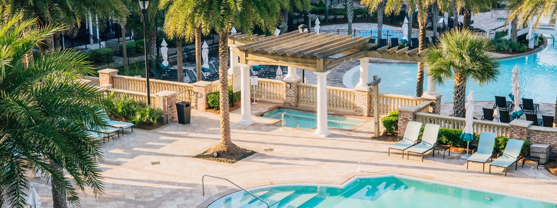 Resort pool deck